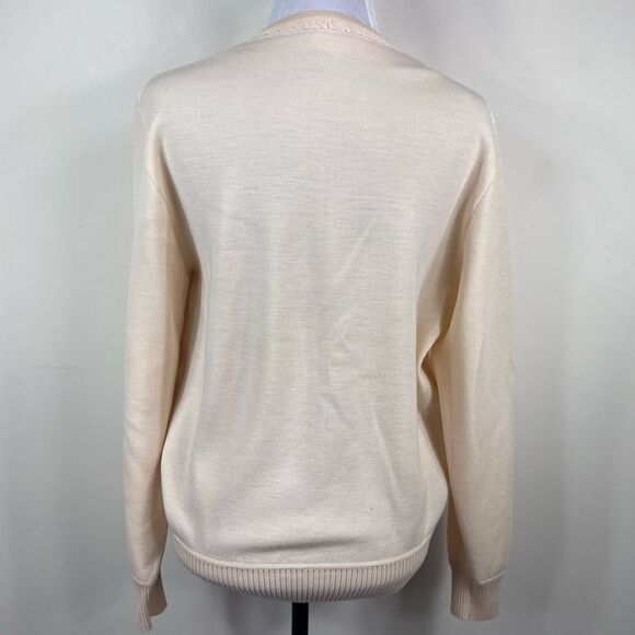 St. Croix Vintage Knits 100% Zephyr Wool V Neck  Sweater - Picture 4 of 8